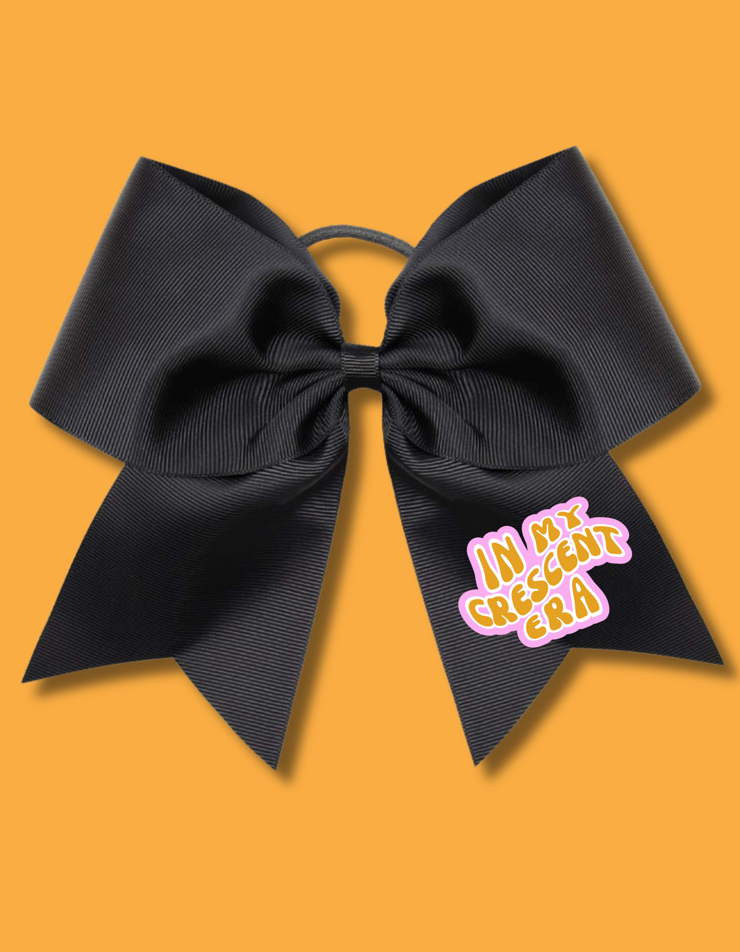 COUGARS CHEER BOWS-BLACK
