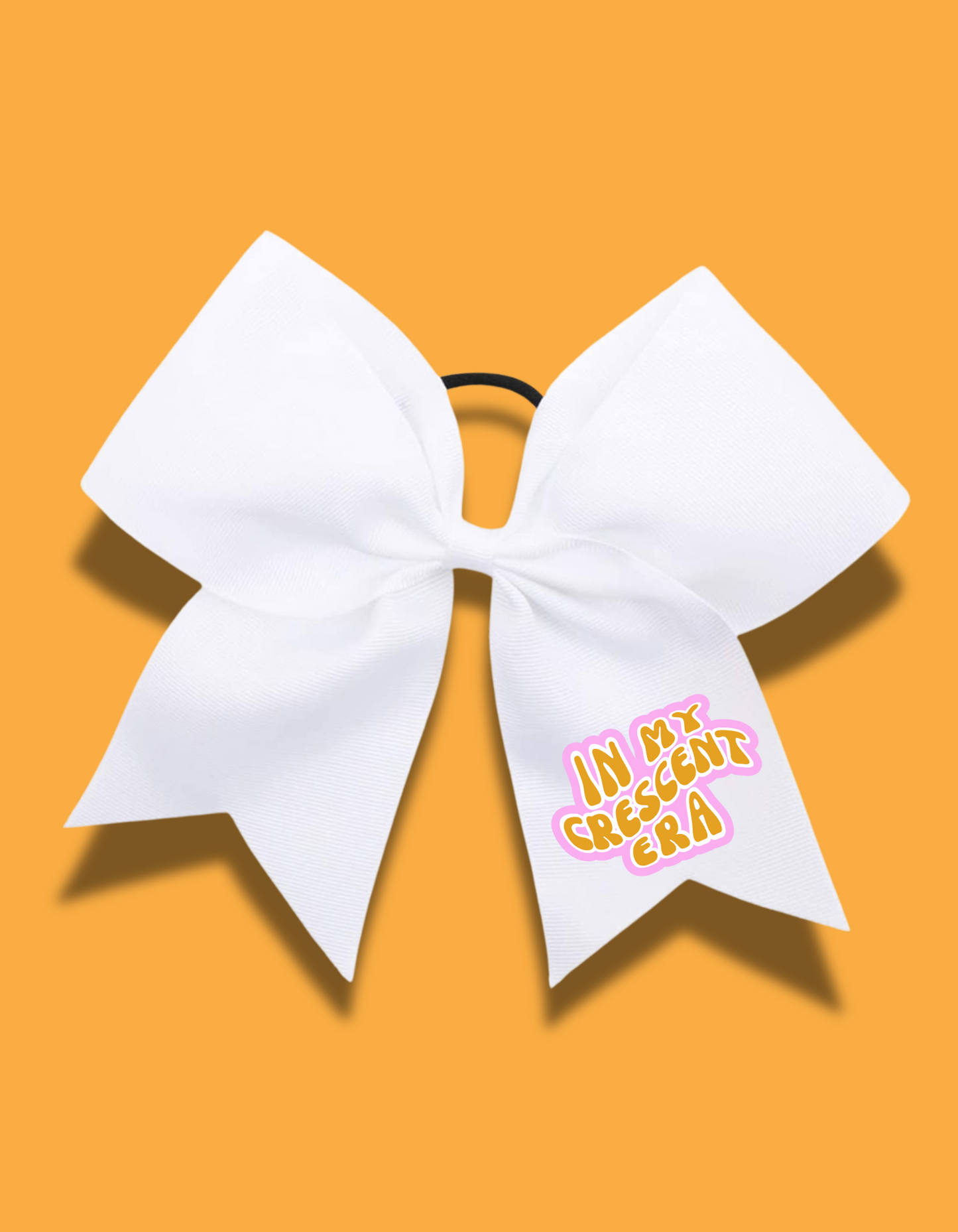 COUGARS CHEER BOWS-WHITE