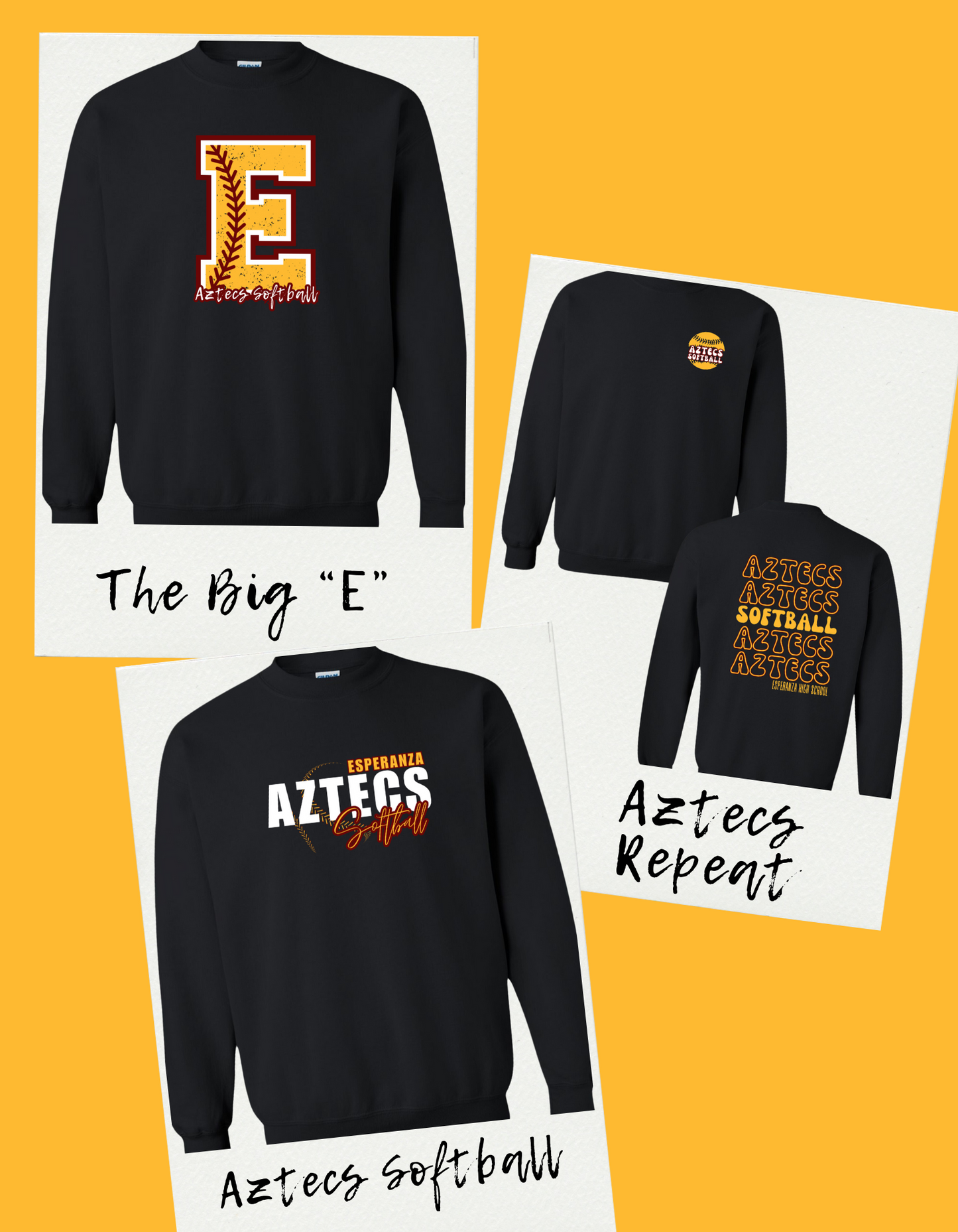 AZTECS SOFTBALL-CREWNECK SWEATSHIRT