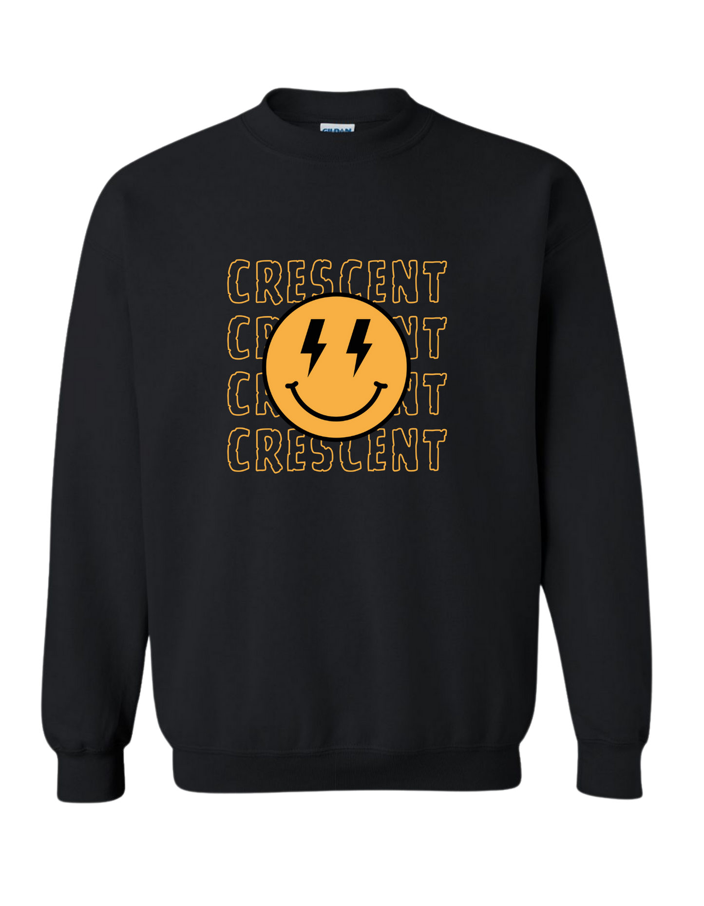 COUGARS SMILEY BLACK CREWNECK SWEATSHIRT