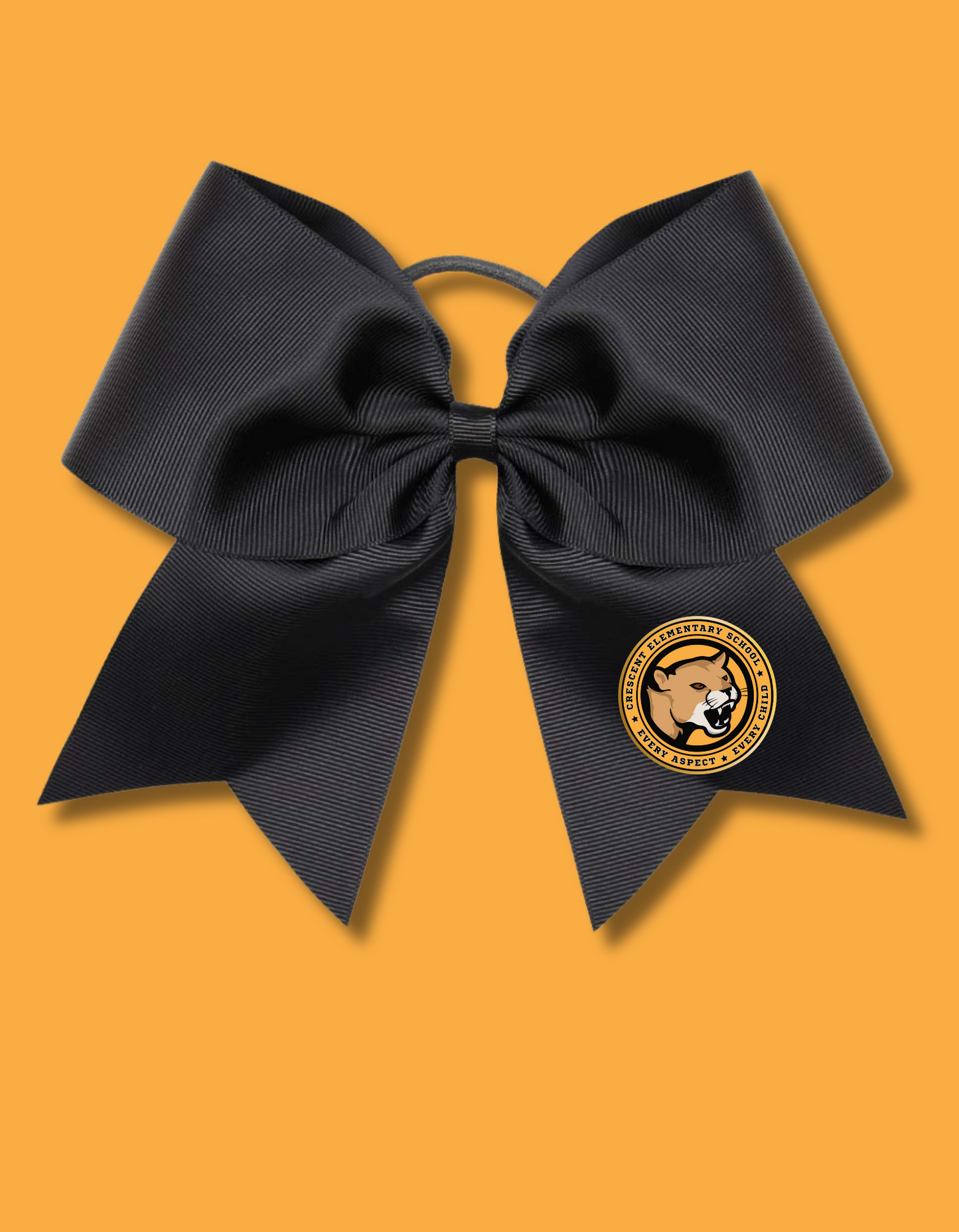 COUGARS CHEER BOWS-BLACK