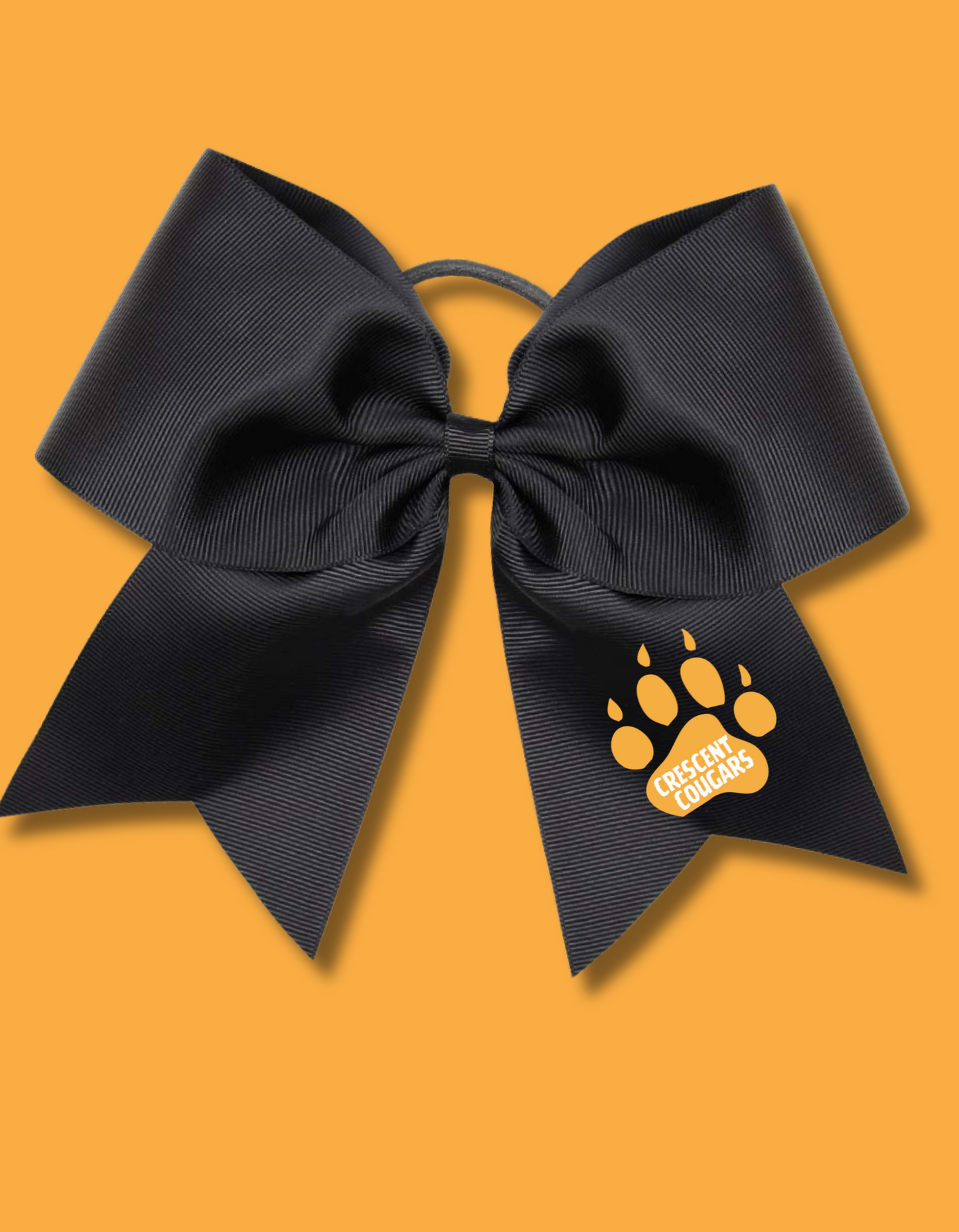 COUGARS CHEER BOWS-BLACK