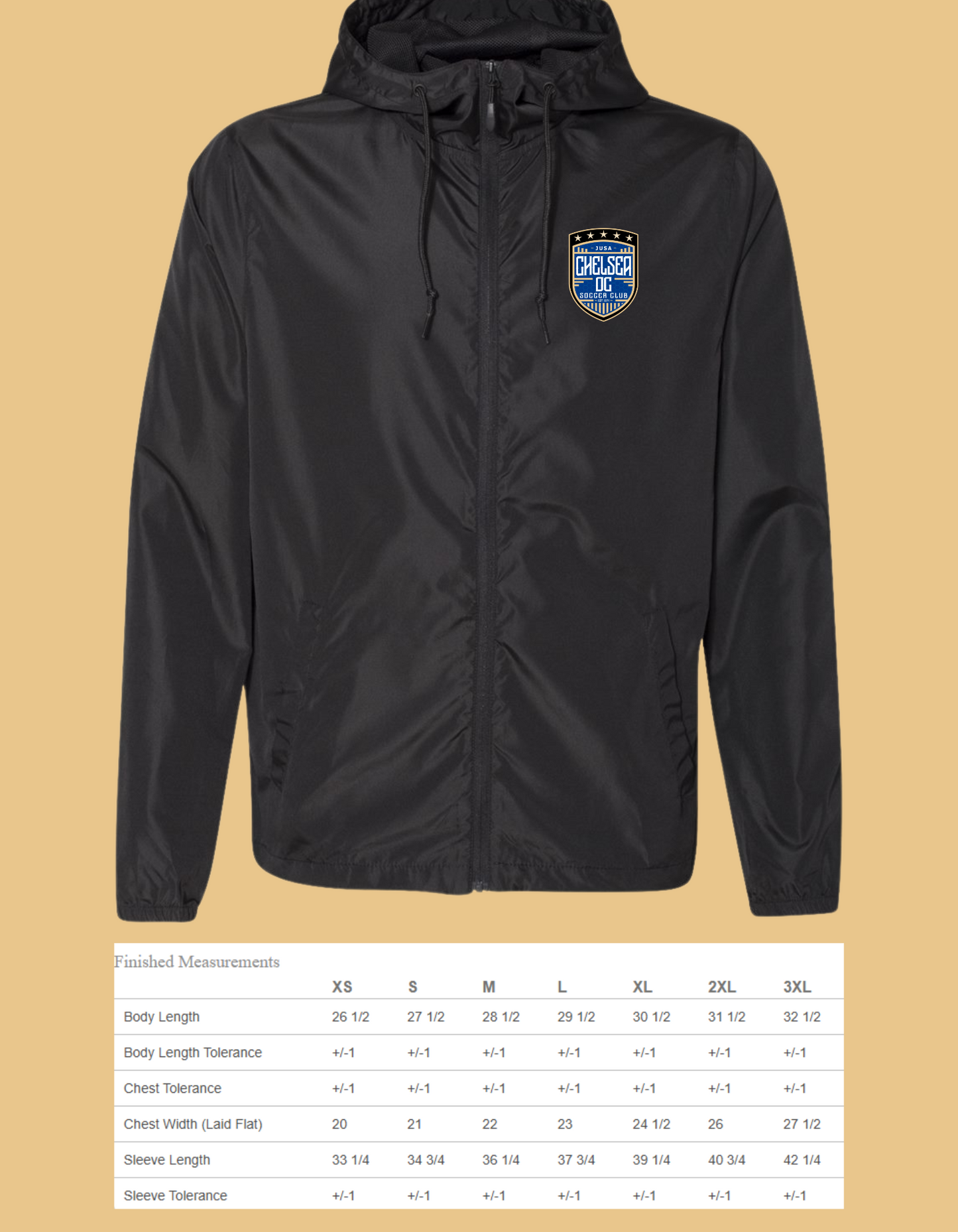 CHELSEA-WINDBREAKER FULL ZIP JACKET