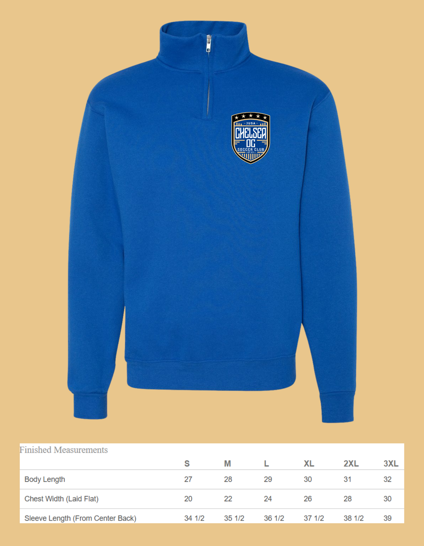CHELSEA-QUARTER ZIP SWEATSHIRT