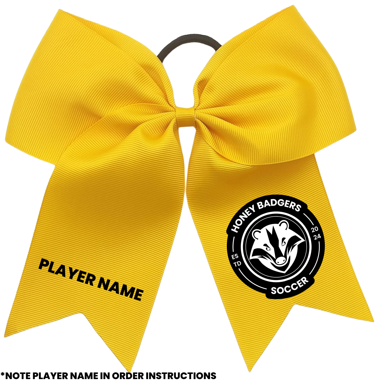 HONEY BADGERS HAIR BOW