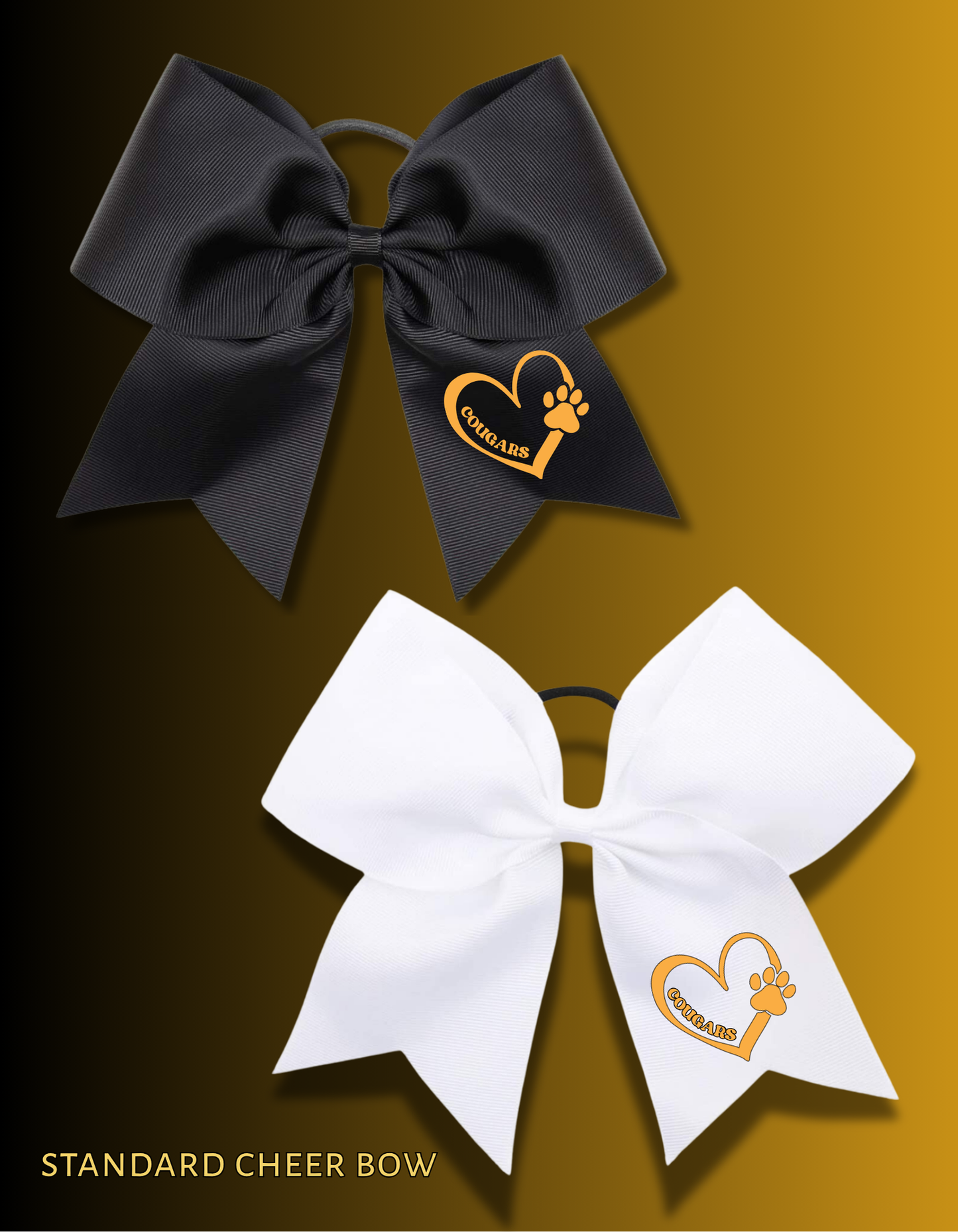 COUGARS CHEER BOWS