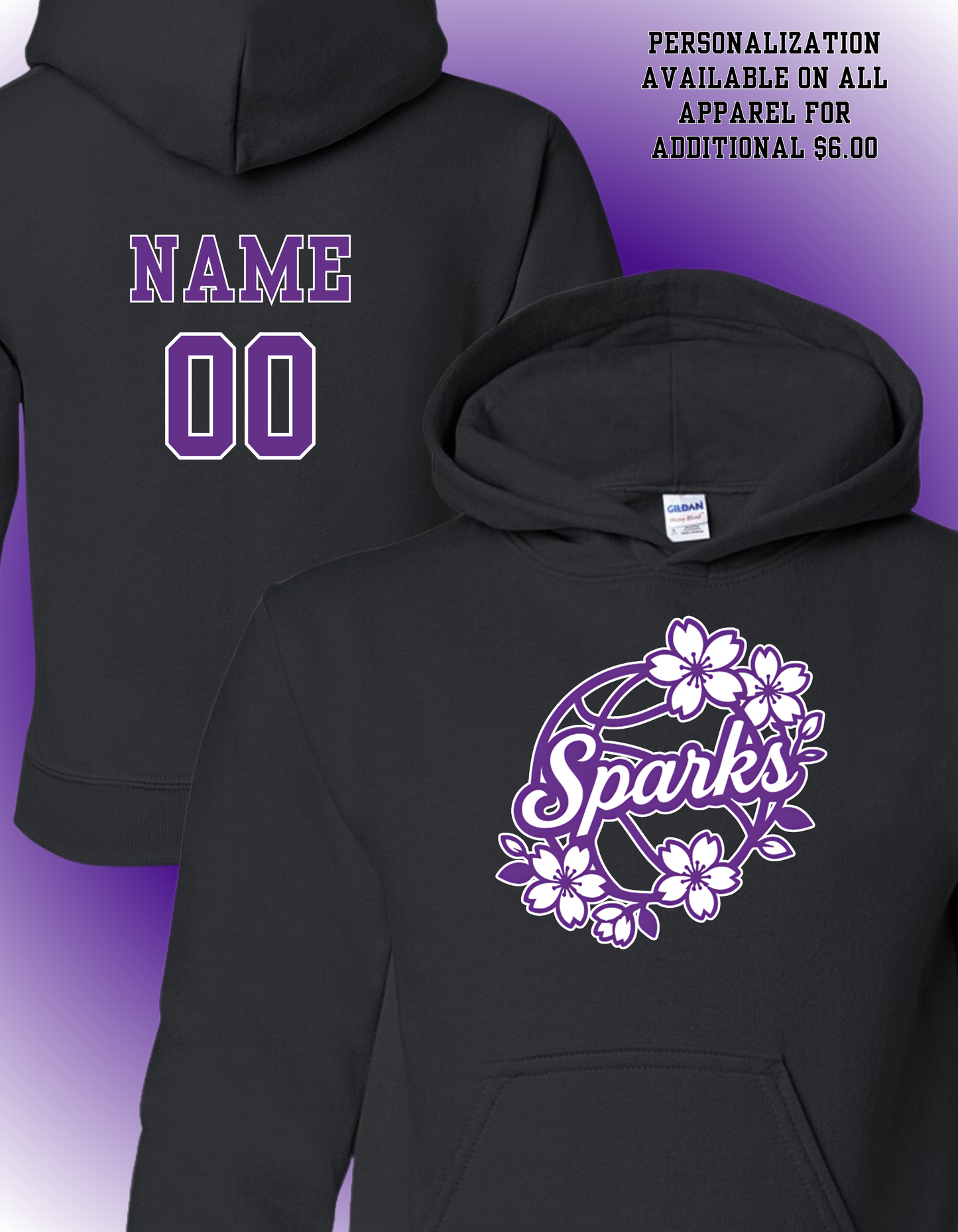 SPARKS BASKETBALL-HOODED SWEATSHIRT