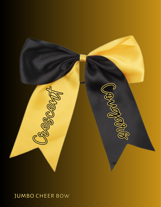 COUGARS JUMBO CHEER BOW