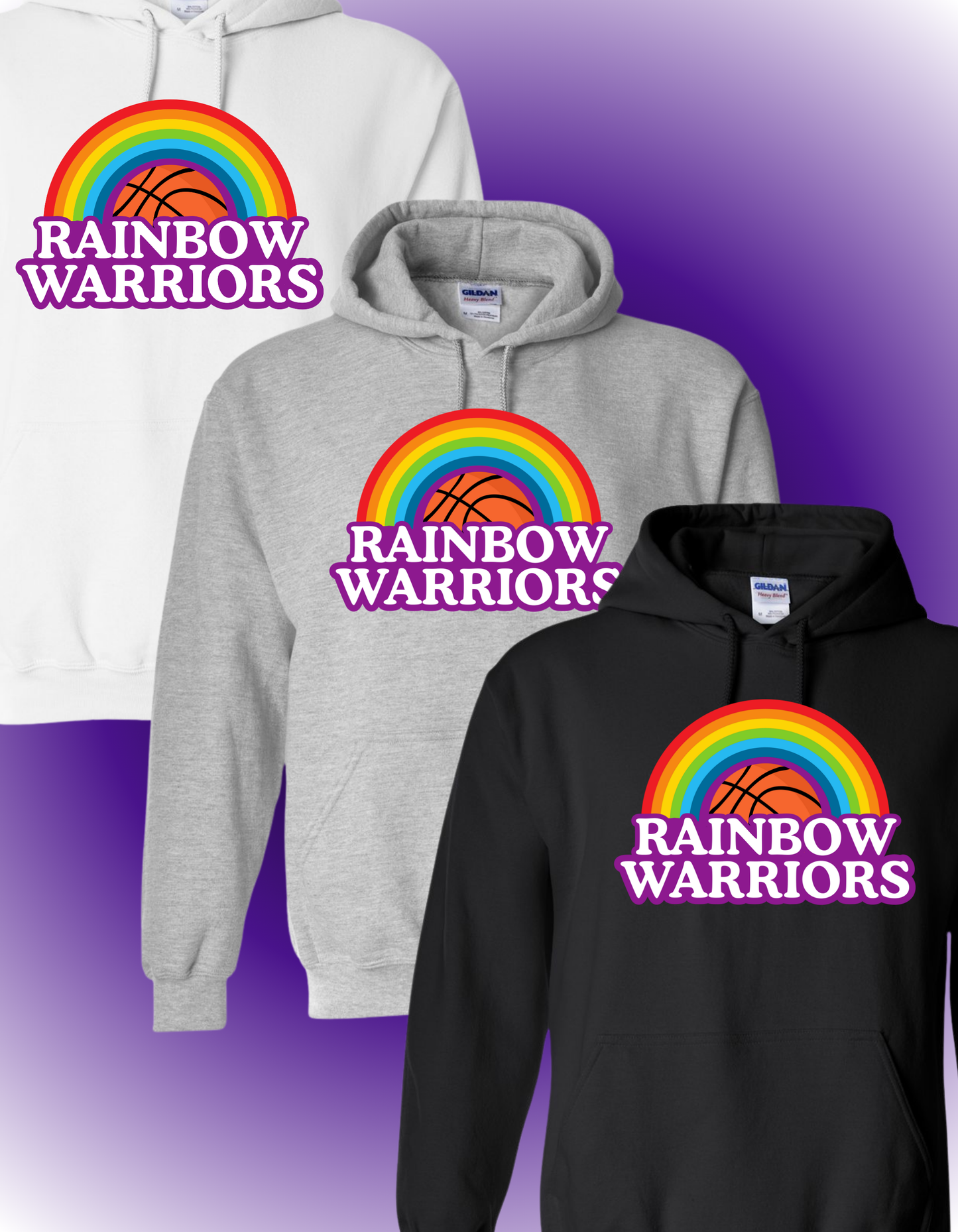 RAINBOW WARRIORS-HOODED SWEATSHIRT
