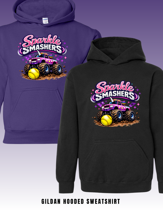 SPARKLE SMASHERS-HOODED SWEATSHIRT