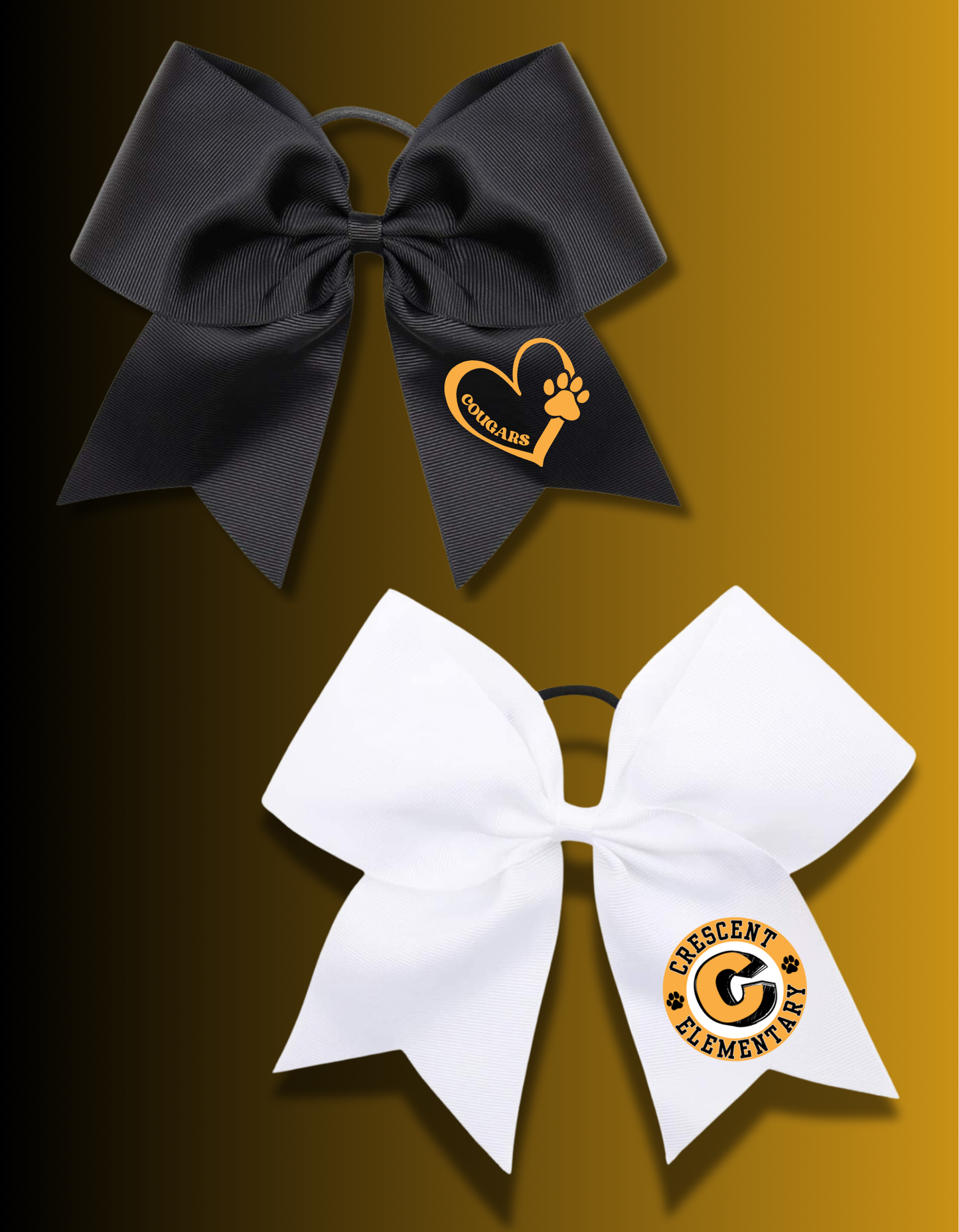 COUGARS CHEER BOWS